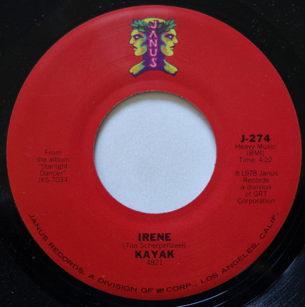 Kayak : I Want You To Be Mine / Irene (7", Single, Lab)