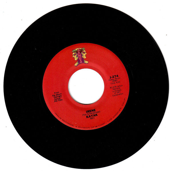 Kayak : I Want You To Be Mine / Irene (7", Single, Lab)