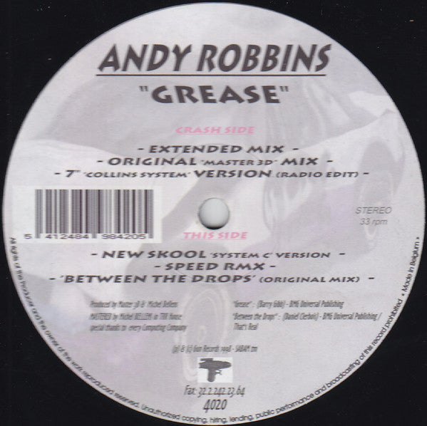Andy Robbins (4) : Grease (12")