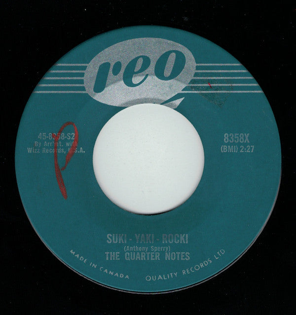 The Quarter Notes (3) : Suki-Yaki-Rocki / Record Hop Blues (7", Single)