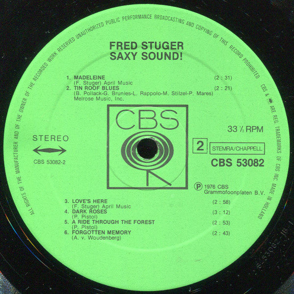 Fred Stuger : Saxy Sound! (LP, Album)