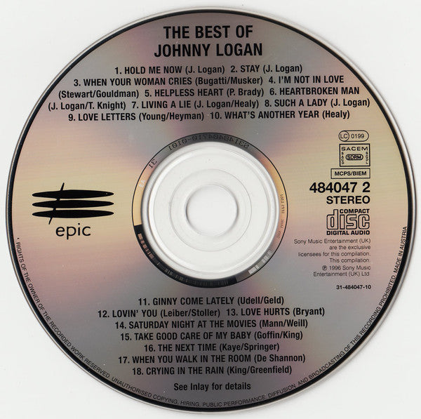 Johnny Logan : The Best Of (CD, Comp)