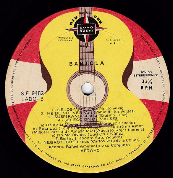 Bartola : Bartola (LP, Album)