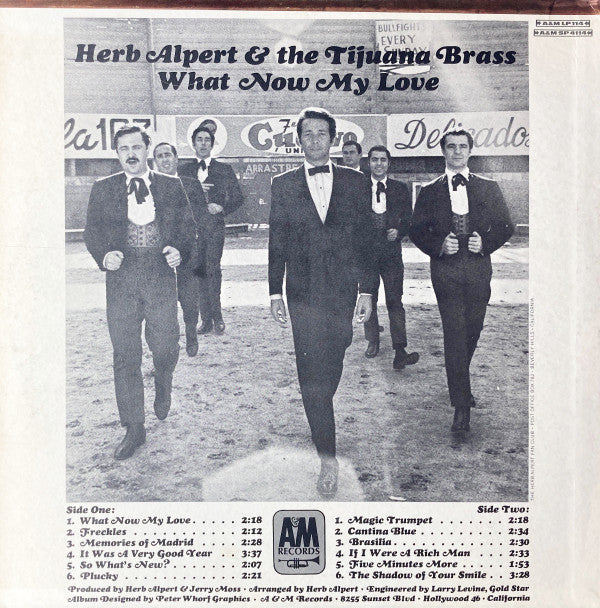 Herb Alpert & The Tijuana Brass : What Now My Love (LP, Album, Mono, Pit)