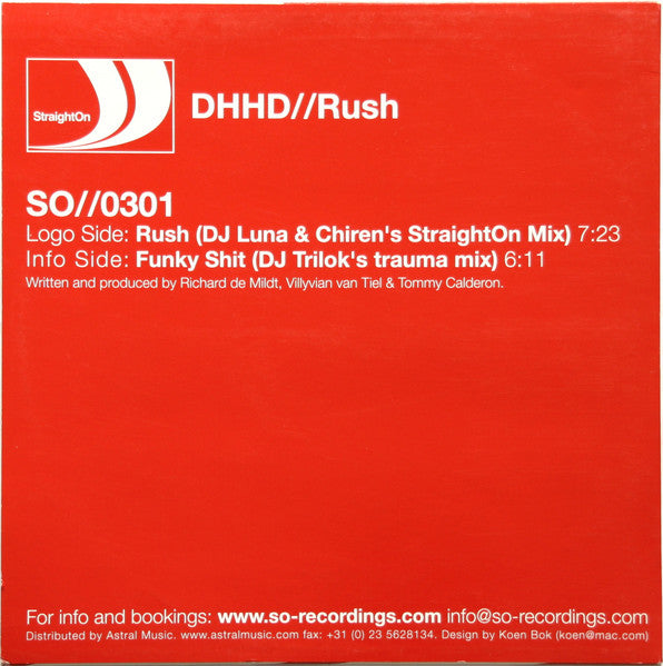 DHHD : Rush (12", Ltd)