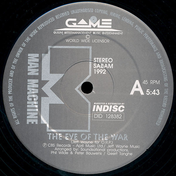 Man Machine (2) : The Eve Of The War (12")