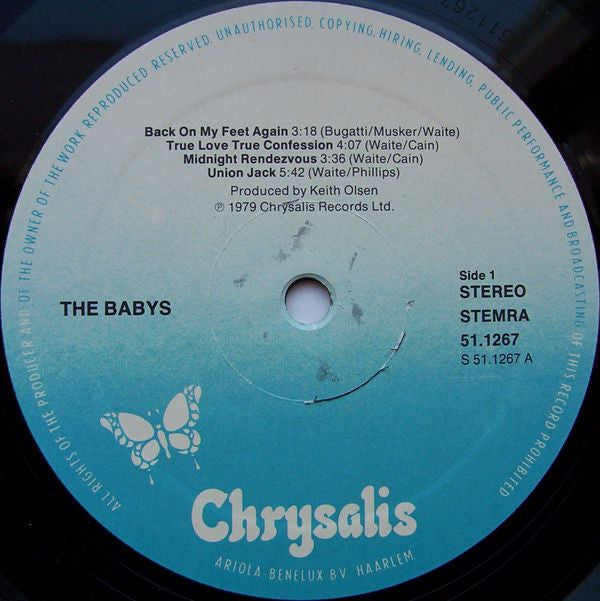 The Babys : Union Jacks (LP, Album)