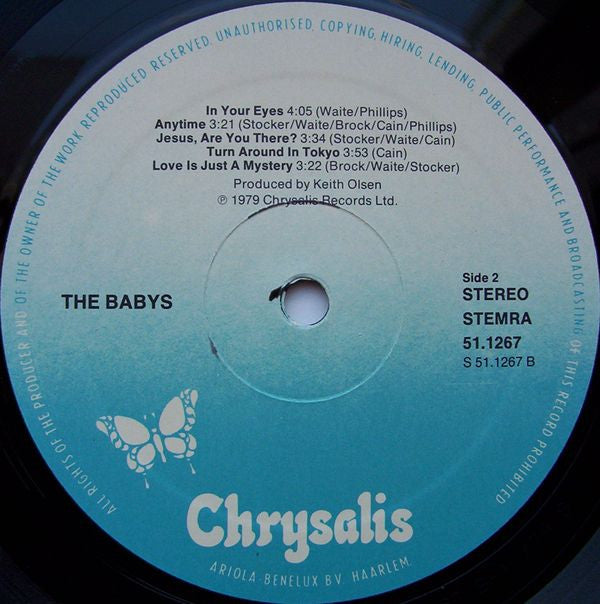 The Babys : Union Jacks (LP, Album)