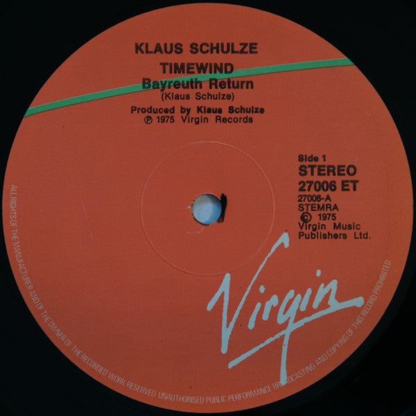 Klaus Schulze : Timewind (LP, Album, RE, Gat)
