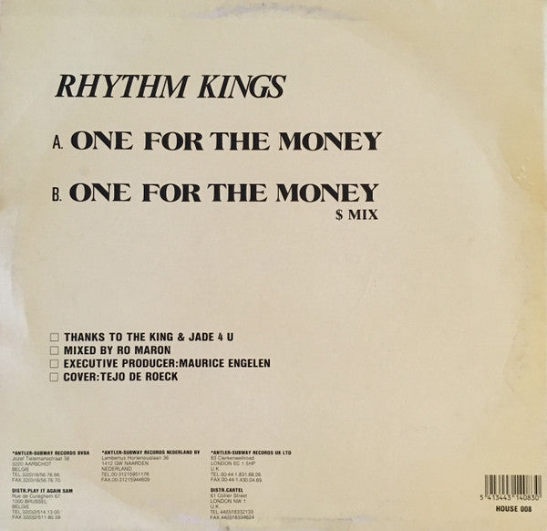 Rhythm Kings : One For The Money (12")