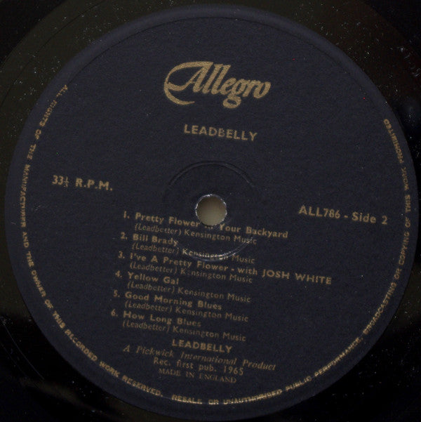 Leadbelly : Good Night Irene (LP, Comp)