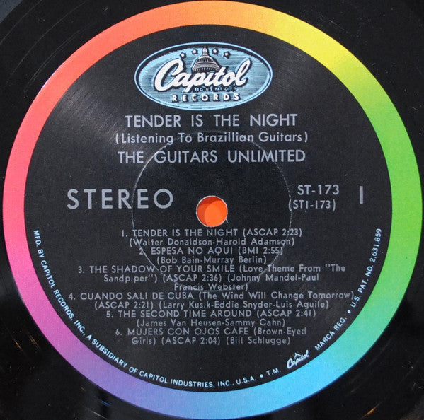 Guitars Unlimited (3) : Tender Is The Night (LP)
