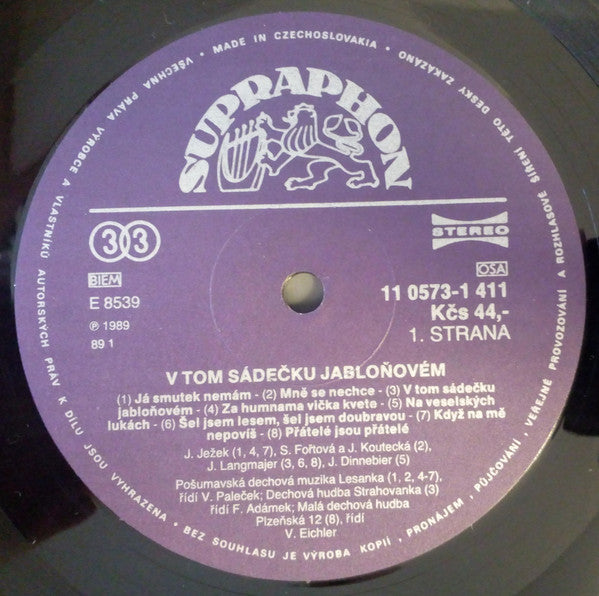 Various : V Tom Sádečku Jabloňovém (LP, Comp)