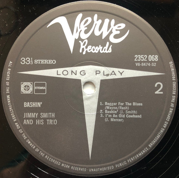 Jimmy Smith : Bashin' - The Unpredictable Jimmy Smith (LP, Album)