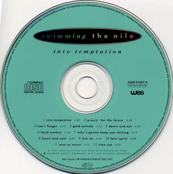 Swimming The Nile : Into Temptation (CD, Album)