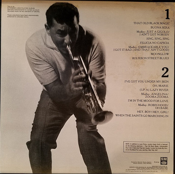 Louis Prima : A Tribute To Louis Prima (LP, Comp)