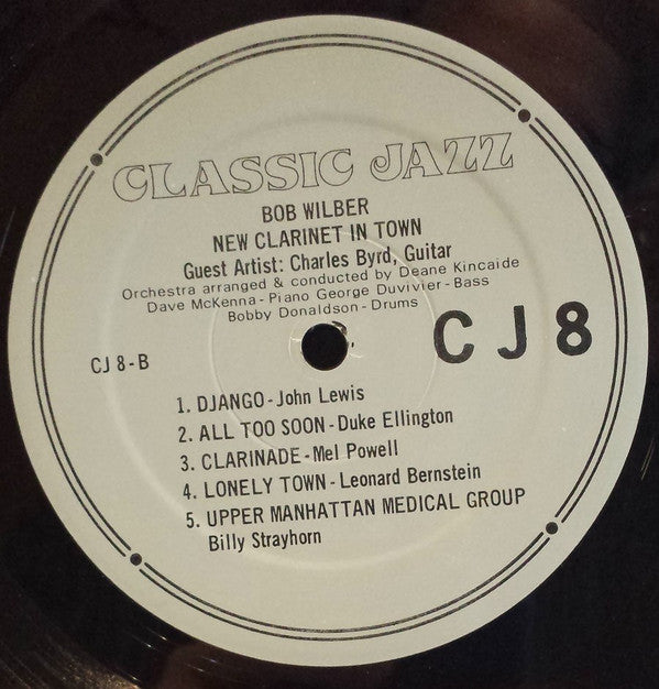 Bob Wilber : New Clarinet In Town (LP, Album, RE, Pre)