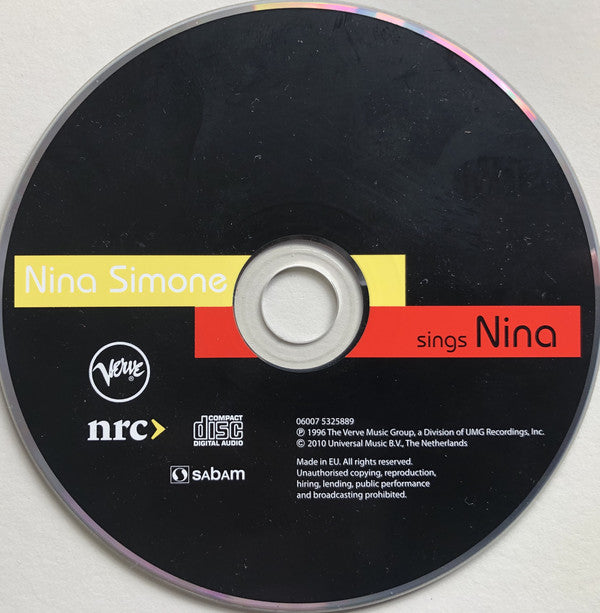 Nina Simone : Nina Simone Sings Nina (CD, Comp)