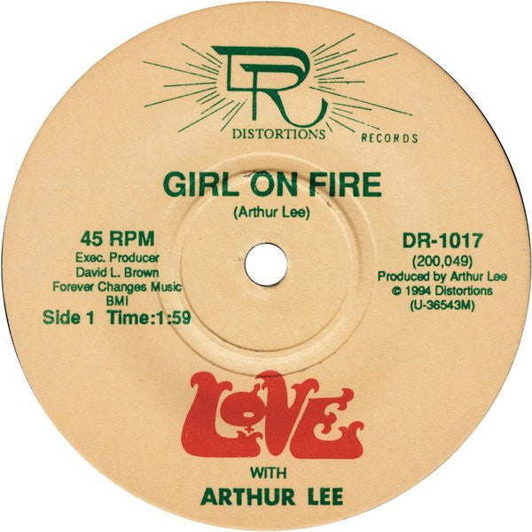 Love With Arthur Lee : Girl On Fire (7", Single)