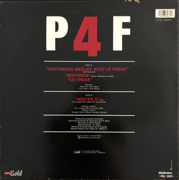 P4F : Notorious Medley With Le Freak (12", Maxi)