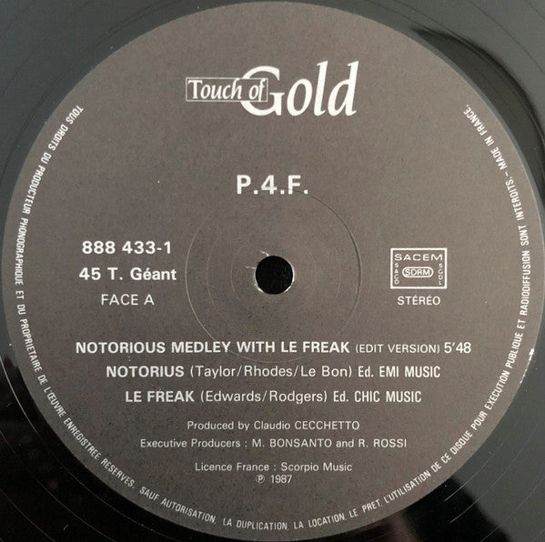 P4F : Notorious Medley With Le Freak (12", Maxi)