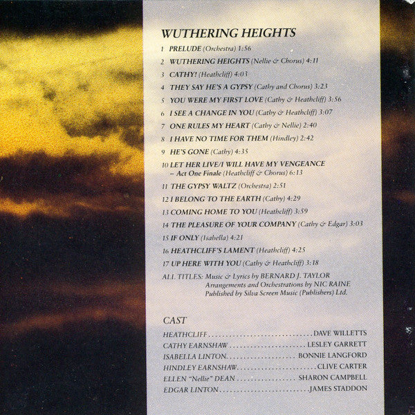 Bernard J. Taylor : Wuthering Heights (The Musical) (CD)