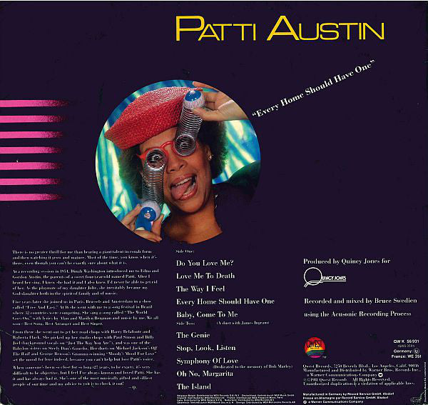 Patti Austin : Every Home Should Have One (LP, Album)