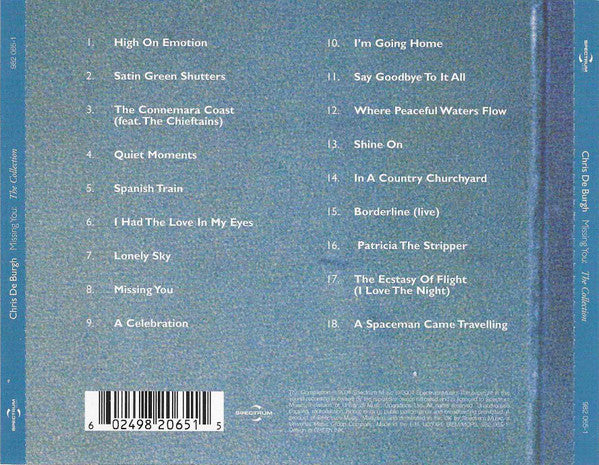 Chris de Burgh : Missing You: The Collection (CD, Comp, RE)