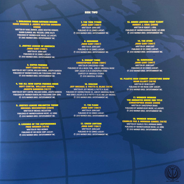 Various : The Music Of DC Comics: 75th Anniversary Collection (LP, Ltd, Num, RE, Blu)