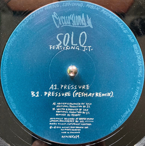 Solo* Featuring J.T. (4) : Pressure (12")