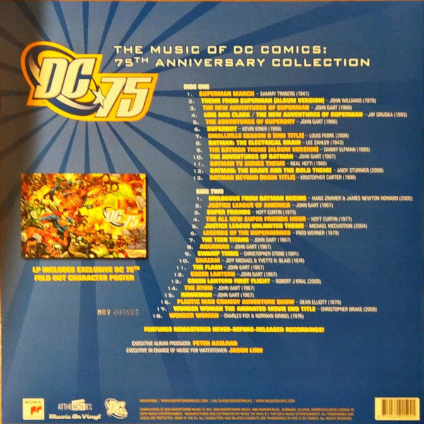 Various : The Music Of DC Comics: 75th Anniversary Collection (LP, Ltd, Num, RE, Red)