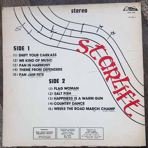 Angostura Starlift Steel Orchestra : Starlift Volume 2 (LP, Comp)