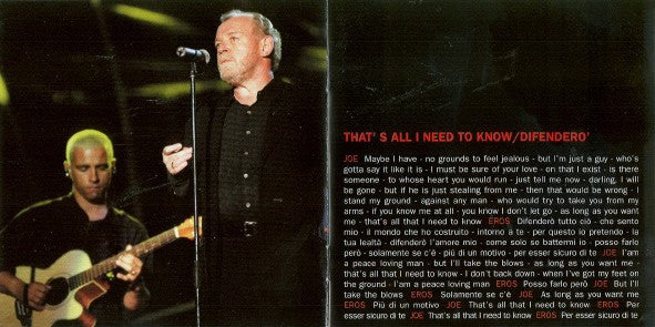 Eros Ramazzotti : Eros Live (CD, Album)