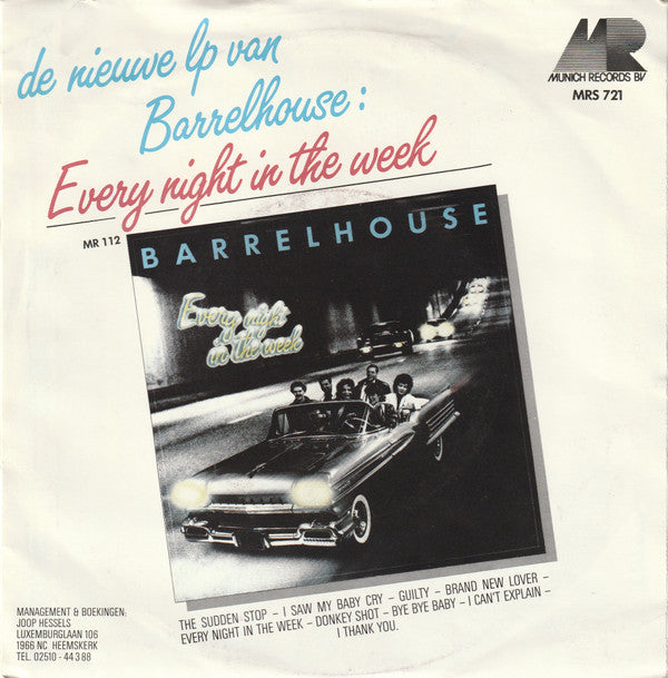 Barrelhouse : The Sudden Stop (7", Single)