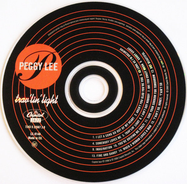 Peggy Lee : Trav'lin' Light (CD, Comp, RM)