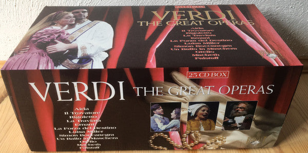 Giuseppe Verdi : The Great Operas (25xCD, Album, RE + 12xBox, Dua + Box, Comp, Car)