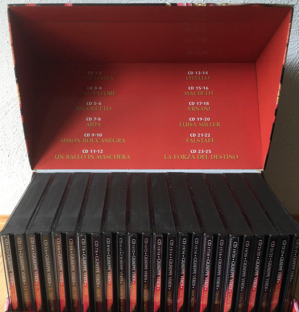 Giuseppe Verdi : The Great Operas (25xCD, Album, RE + 12xBox, Dua + Box, Comp, Car)