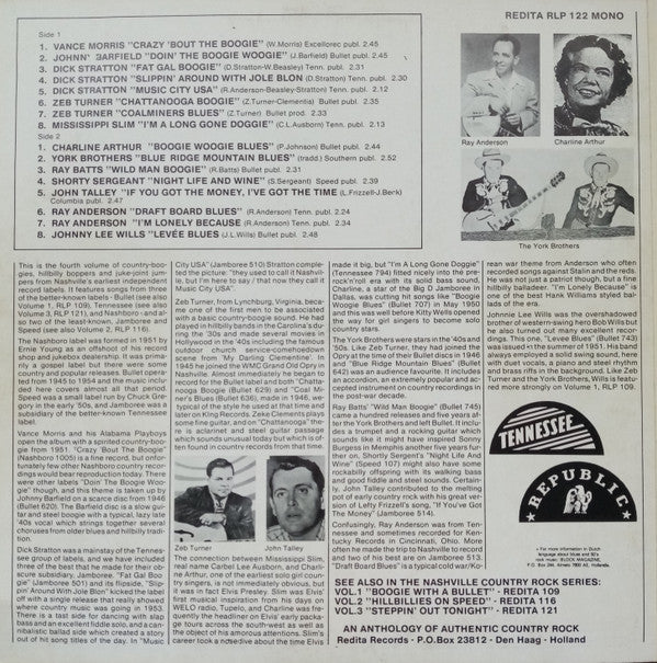 Various : Nashville Country Rock Vol.4: Crazy 'Bout The Boogie (LP, Comp, Mono)