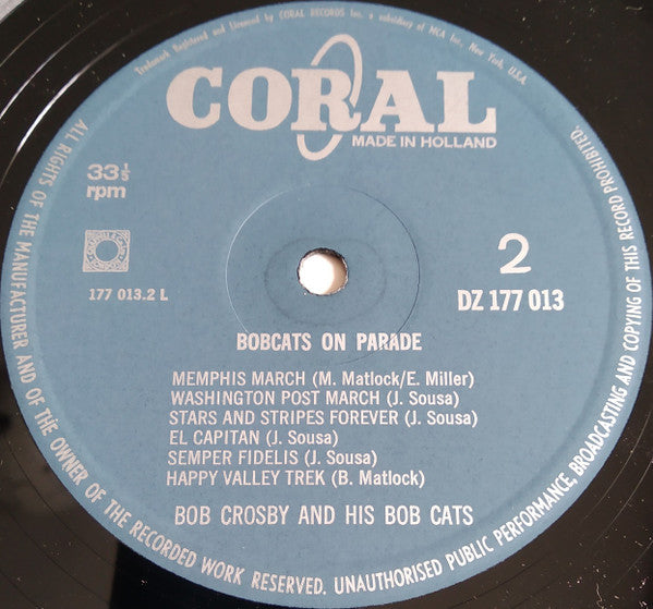 Bob Crosby And The Bob Cats : Bobcats On Parade (LP)