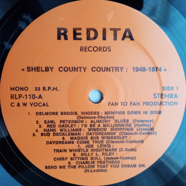 Various : Shelby County Country 1948-1974 (LP, Comp, Ora)