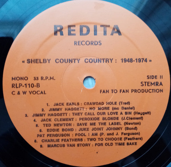 Various : Shelby County Country 1948-1974 (LP, Comp, Ora)