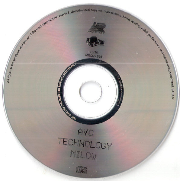 Milow : Ayo Technology (CD, Single)