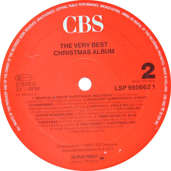 Various : The Very Best Christmas Album (2xLP, Comp)