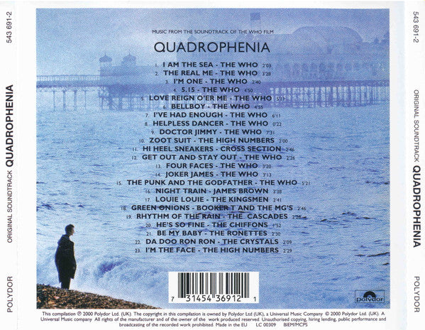Various : Quadrophenia (Music From The Soundtrack Of The Who Film) (CD, Comp, RE, RM, RP)
