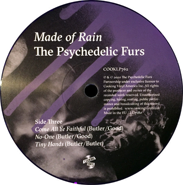 The Psychedelic Furs : Made Of Rain (2xLP, Album, Ltd, Pur)