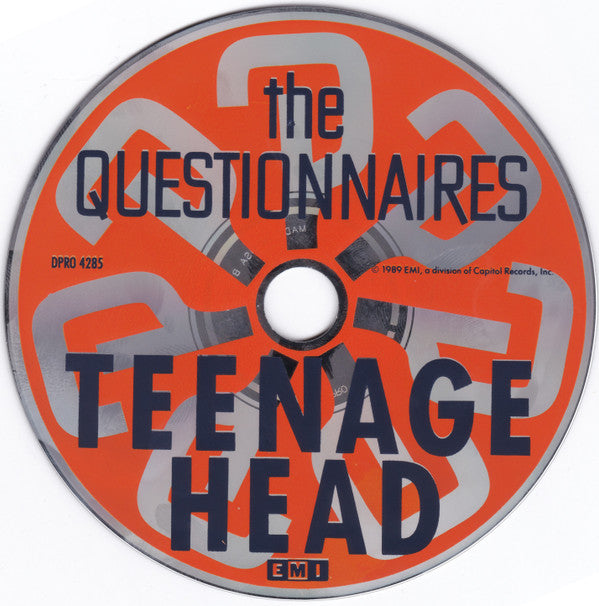 Questionnaires : Teenage Head (CD, Single, Promo)