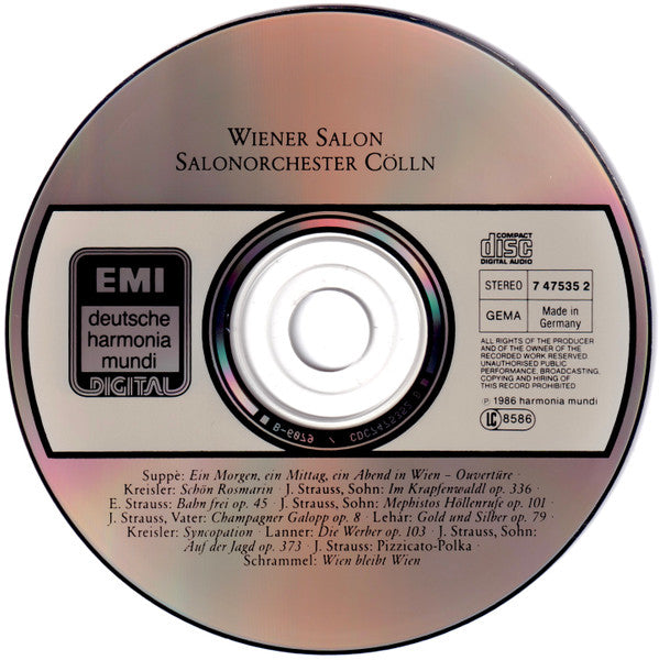 Das Salonorchester Cölln : Wiener Salon (CD, Album)