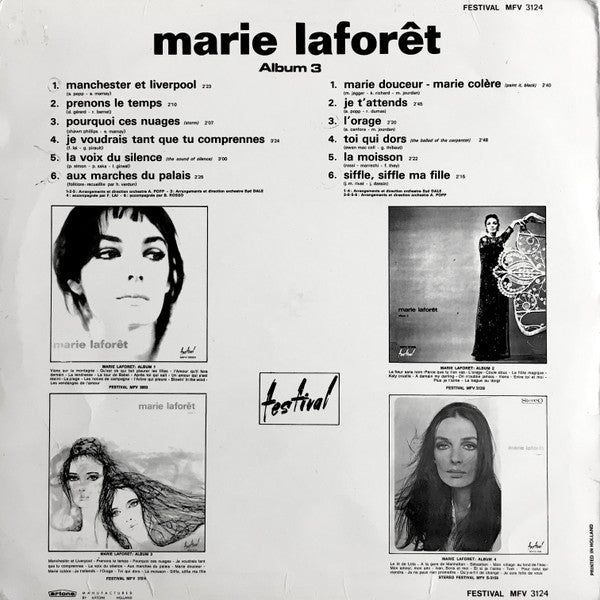 Marie Laforêt : Album 3 (LP, Album, RE)