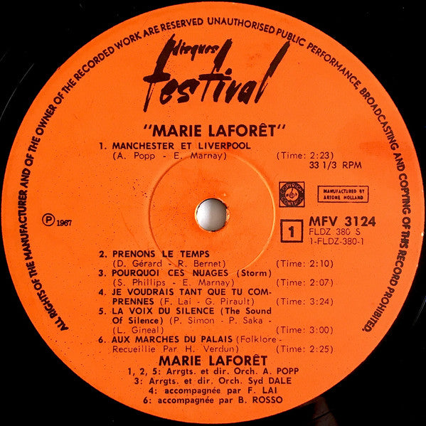 Marie Laforêt : Album 3 (LP, Album, RE)