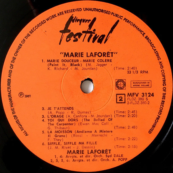 Marie Laforêt : Album 3 (LP, Album, RE)